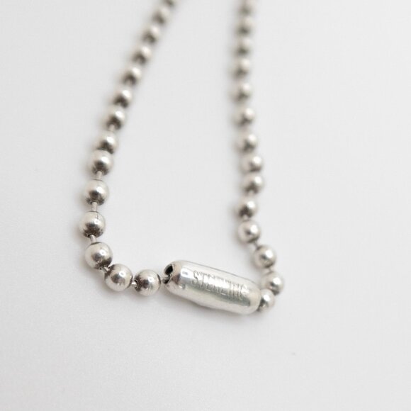 Authentic Chrome Hearts Guitar Pick Pendant + Ball Chain Necklace - Picture 6 of 7